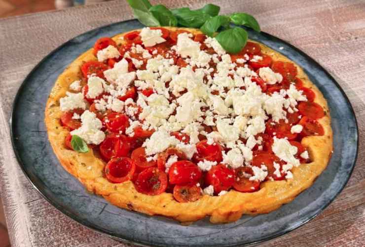 torta salata pomodorini e feta