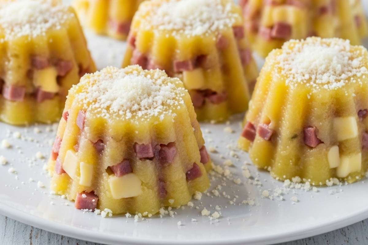 tortini di patate senza cottura in un piatto