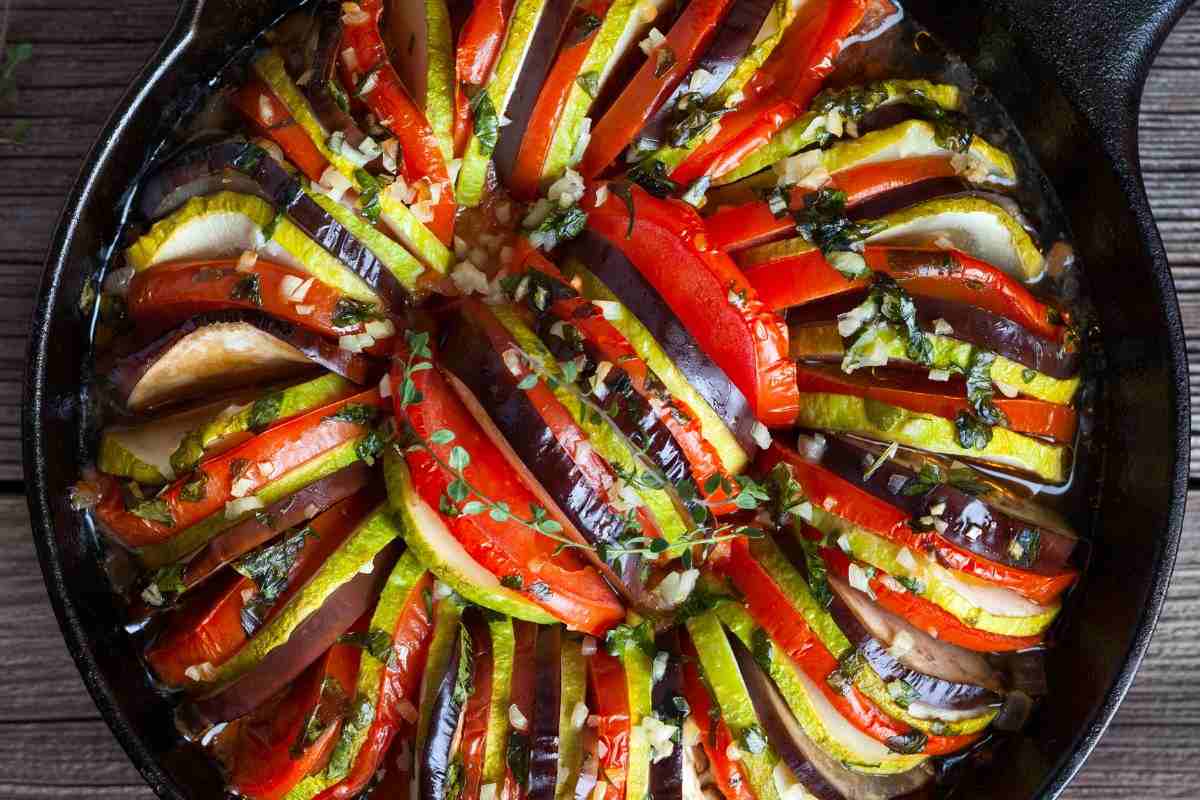 Verdure tagliate a rondelle
