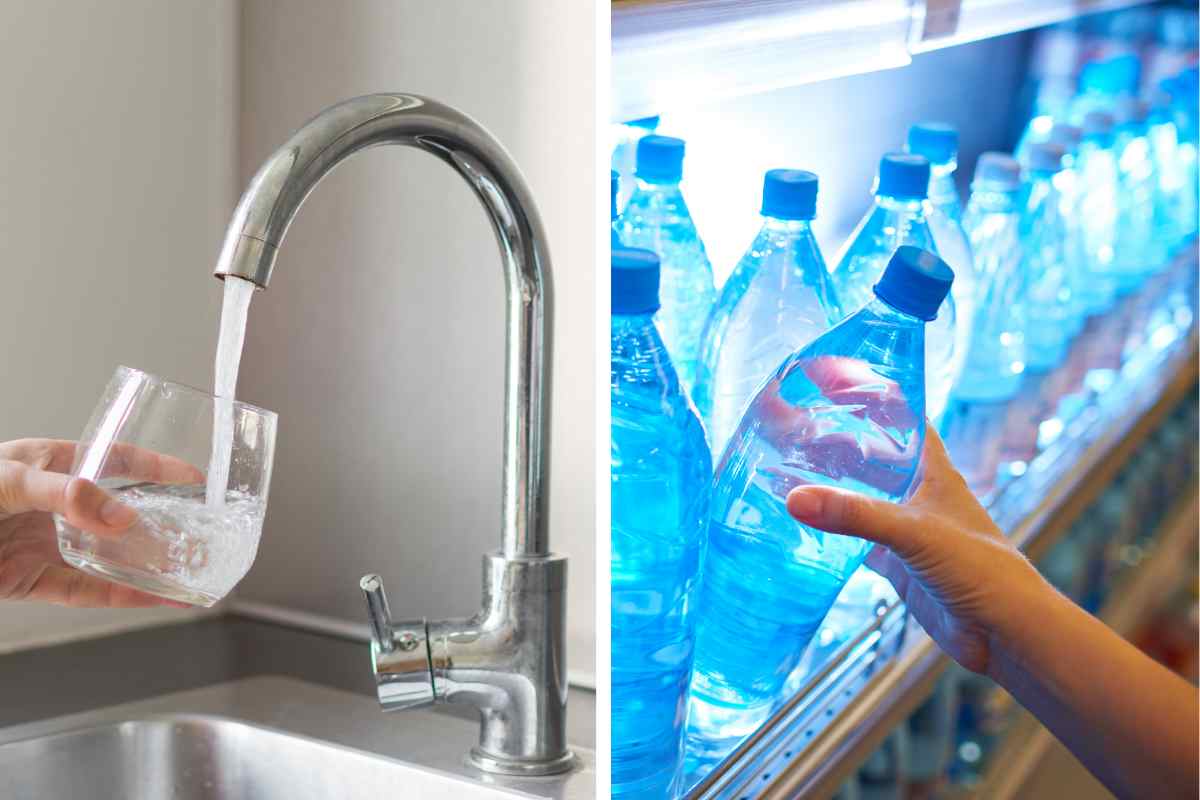 Acqua di rubinetto ed acqua imbottigliata