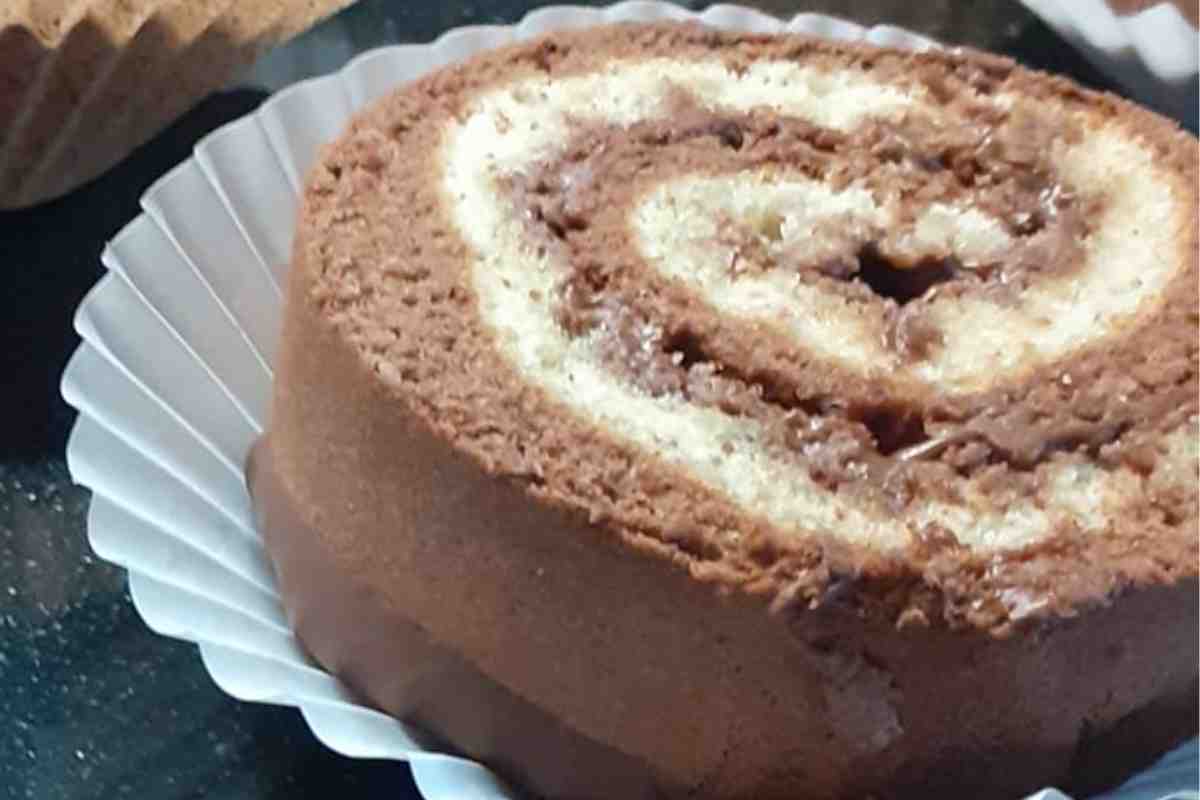 Girella bicolore alla Nutella nei pirottini