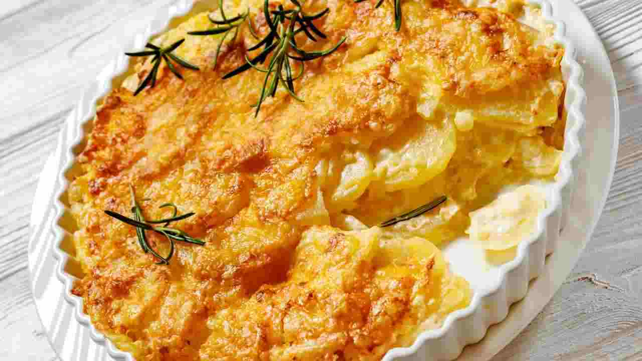Parmigiana bianca di patate