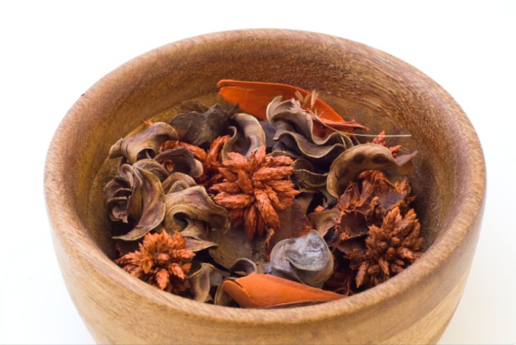 Pot Pourri in un vasetto di terracotta