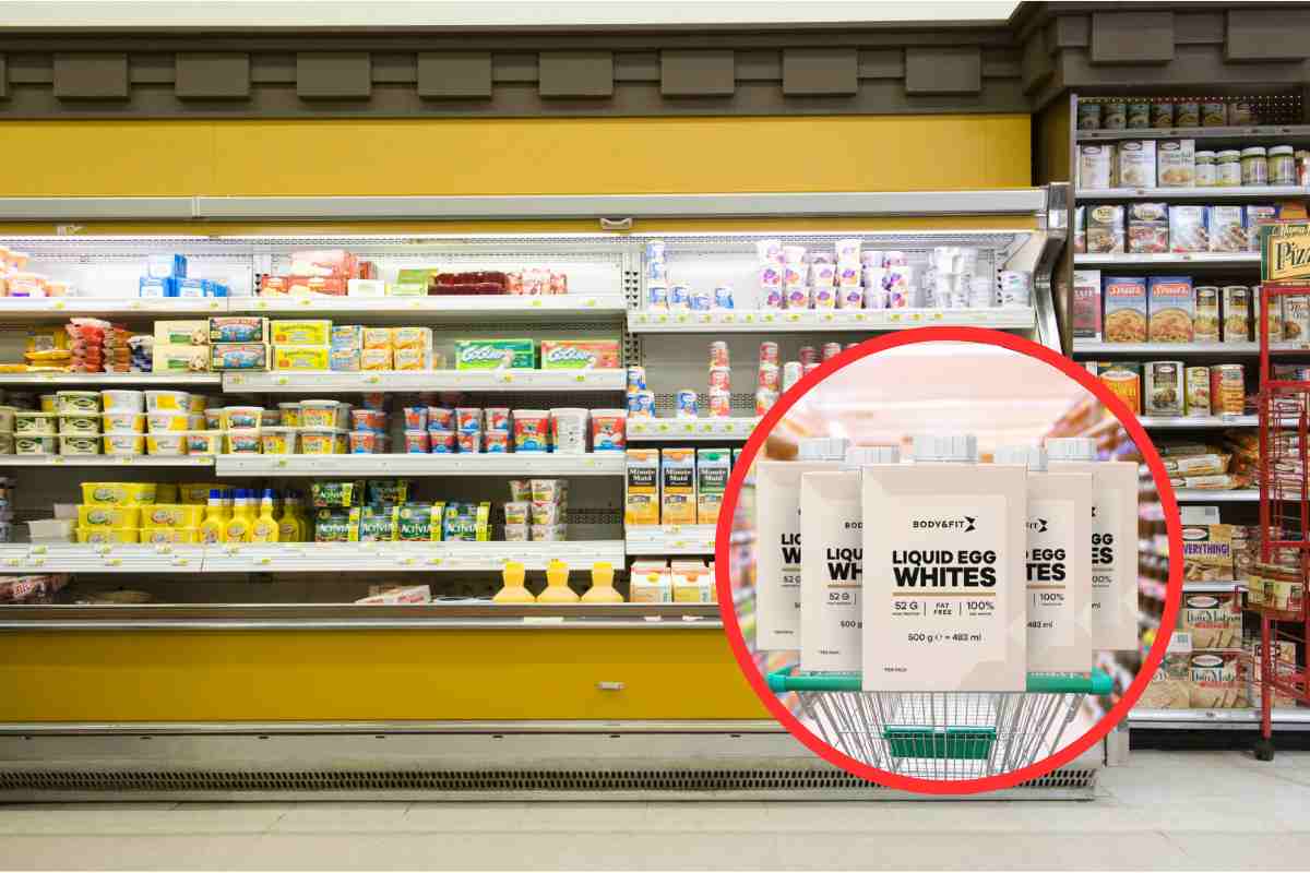 Albume liquido al supermercato