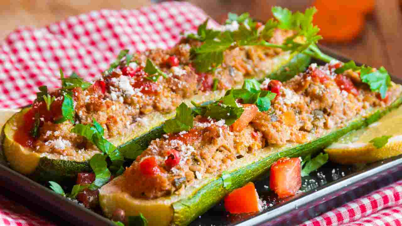 Zucchine ripiene alla contadina