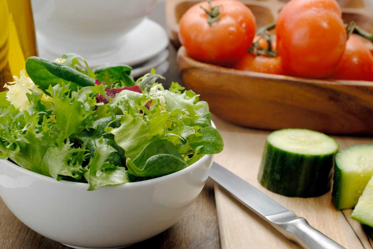 insalata cetrioli e pomodori