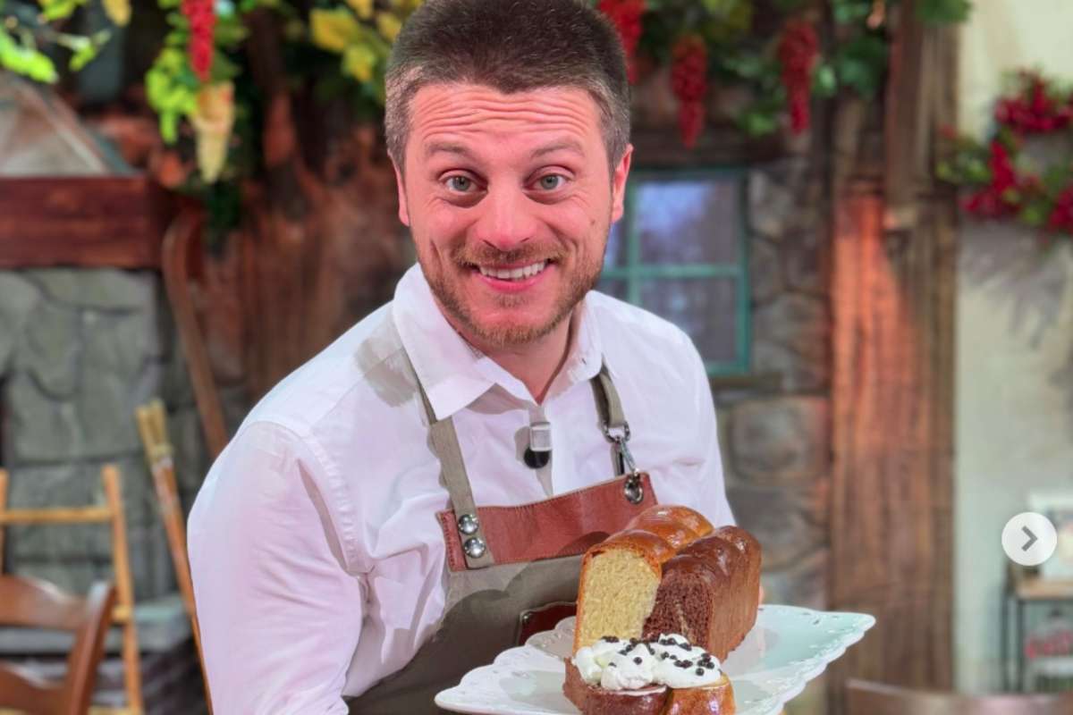 Fulvio Marino con la brioche bicolore