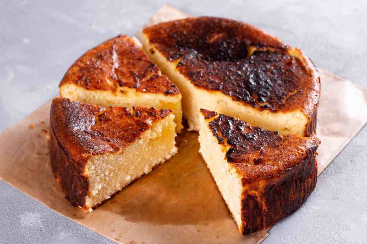 cheesecake basca a fette