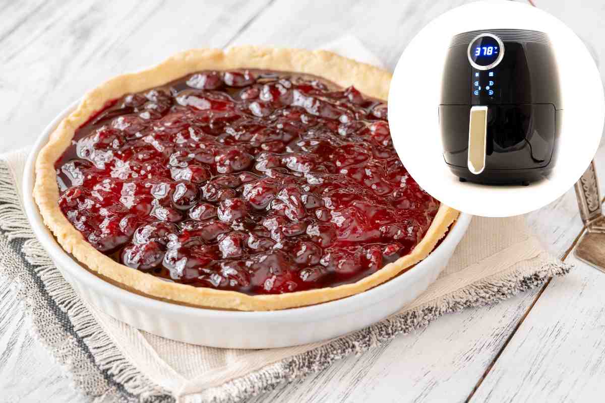 crostata alle ciliegie friggitrice ad aria