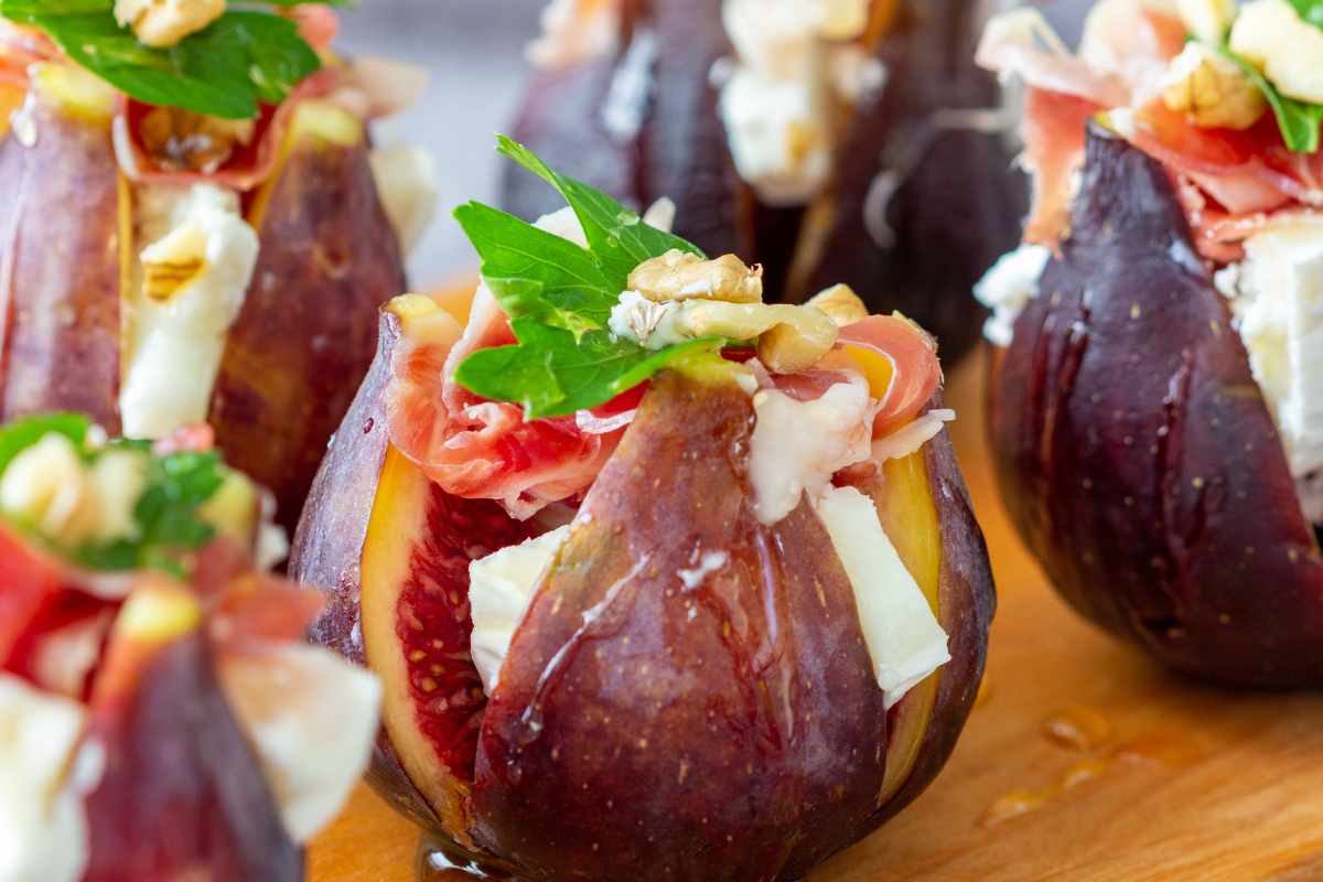 fichi con prosciutto e formaggio