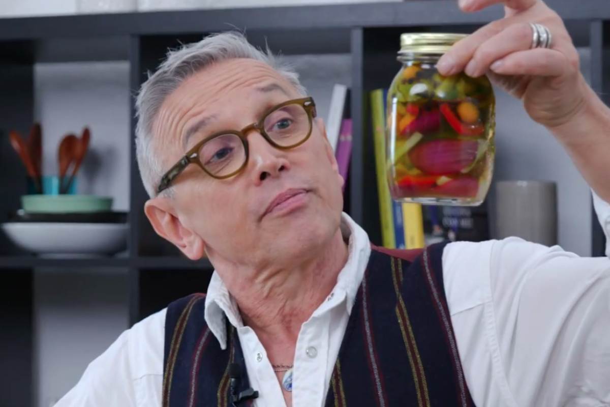 Bruno Barbieri con giardiniera