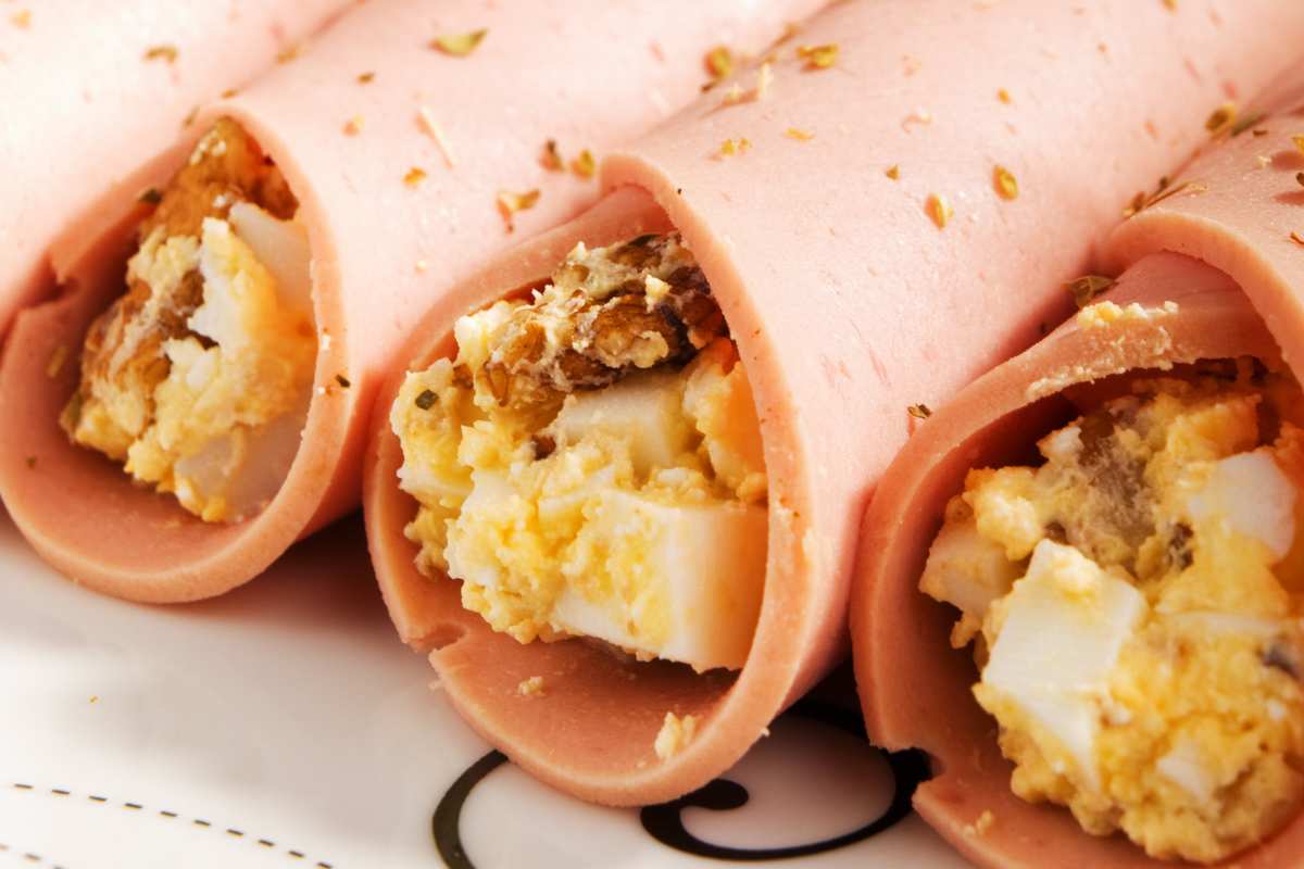 involtini di prosciutto cotto ripieni