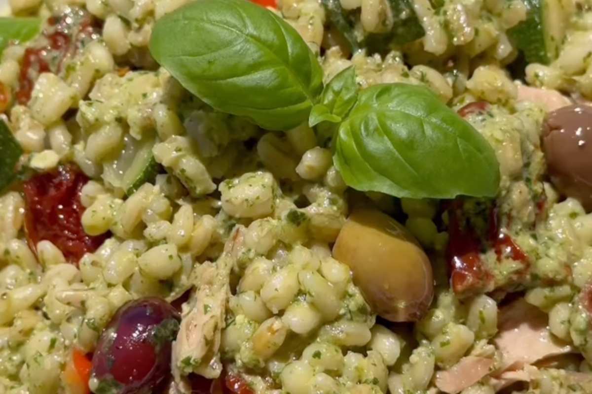 orzo pesto di rucola
