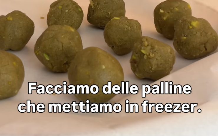 palline di pistacchi