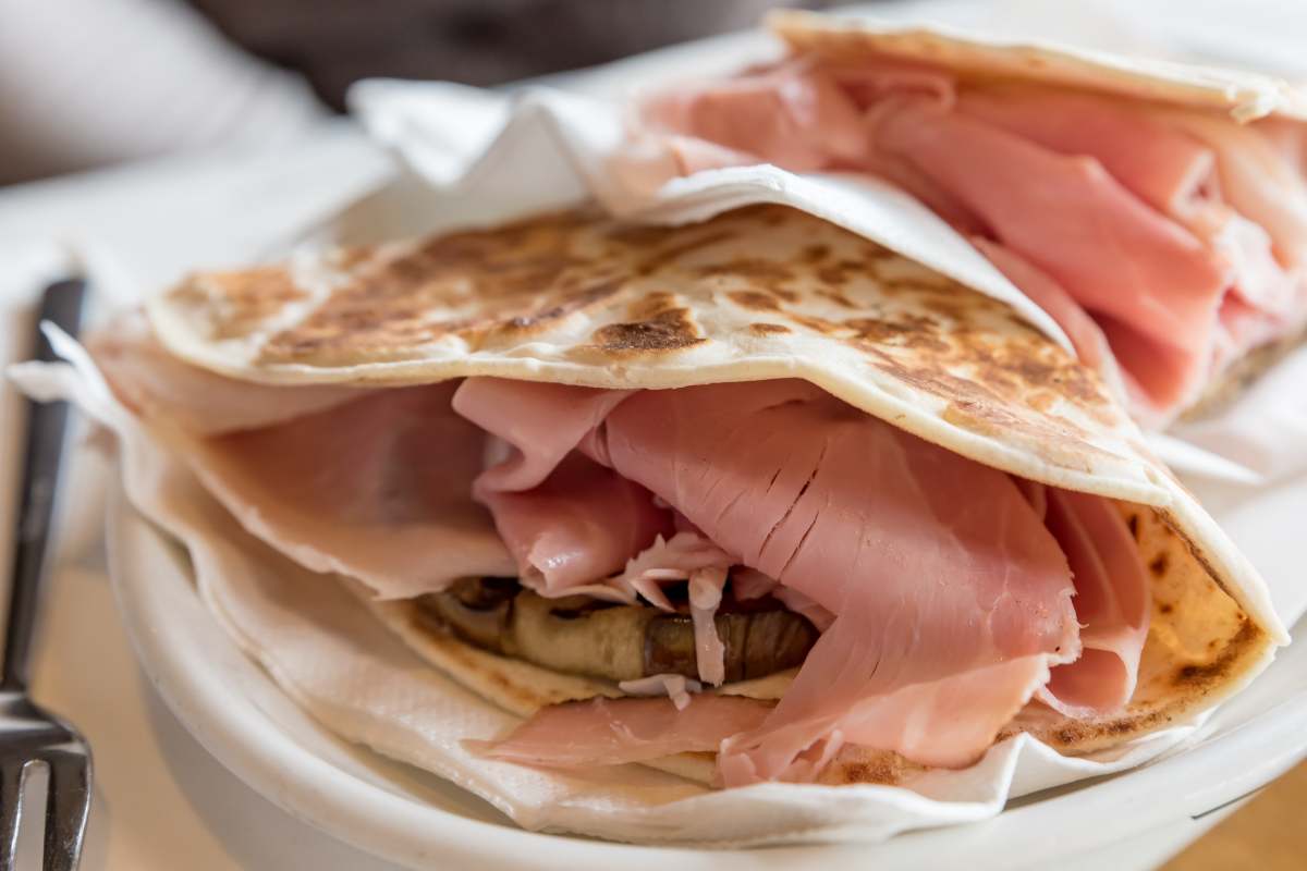 piadina con prosciutto crudo