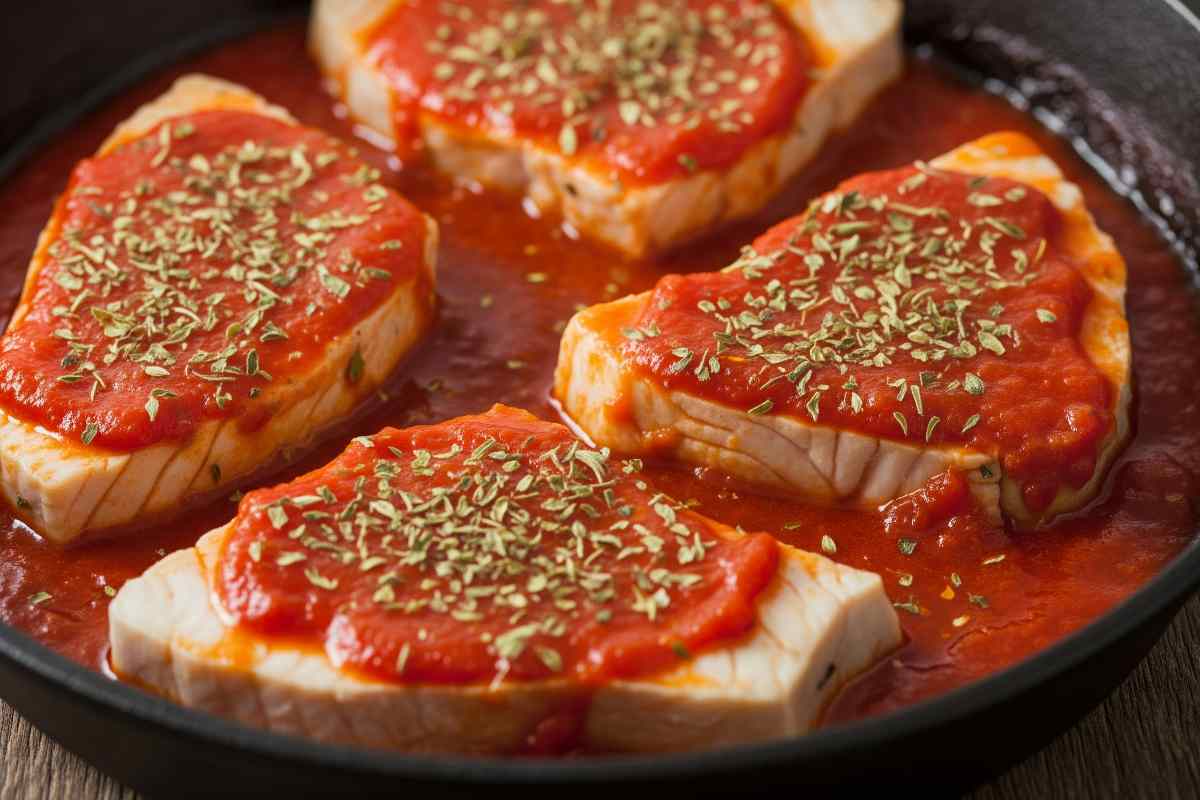 filetti di pesce al sugo