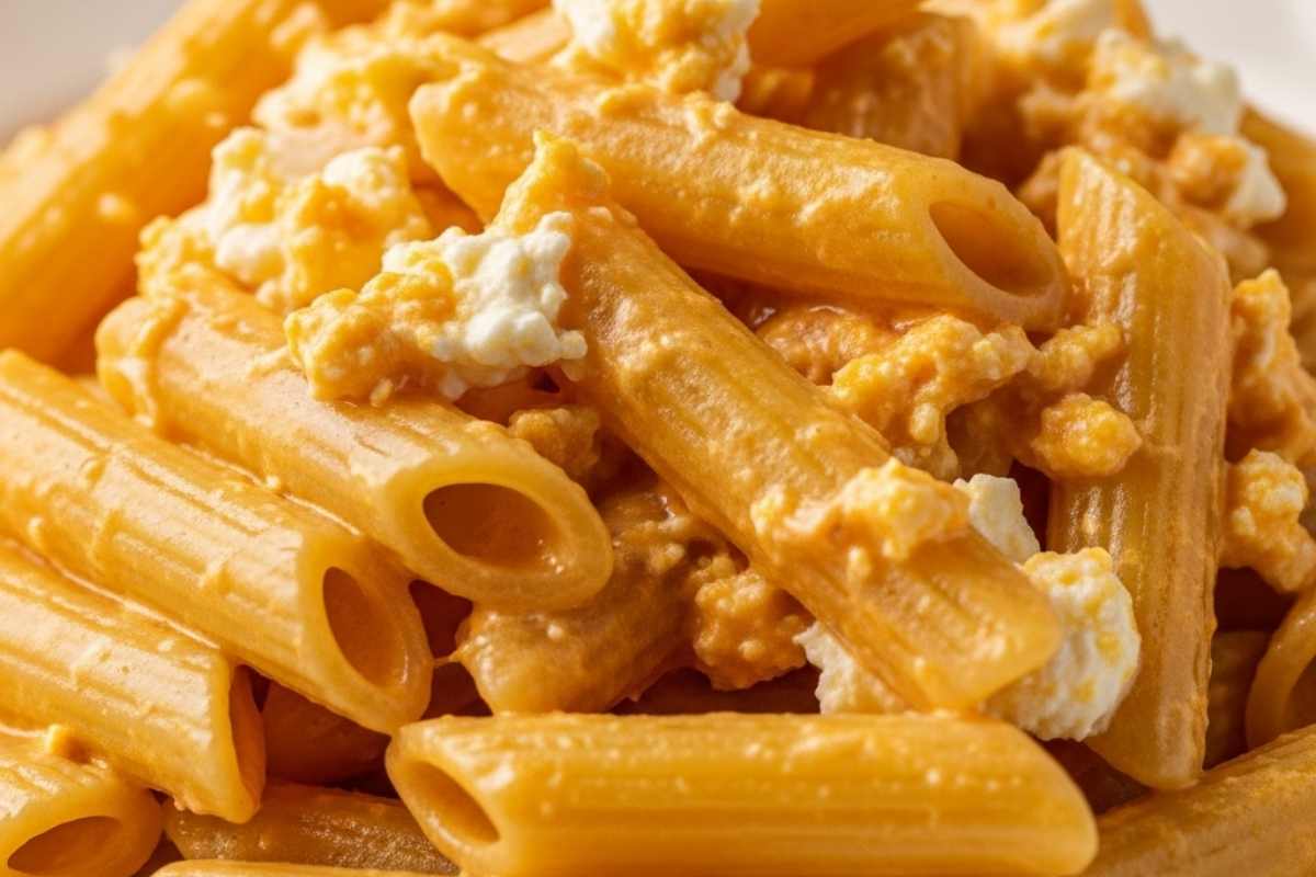pasta cremosa con uova e formaggio