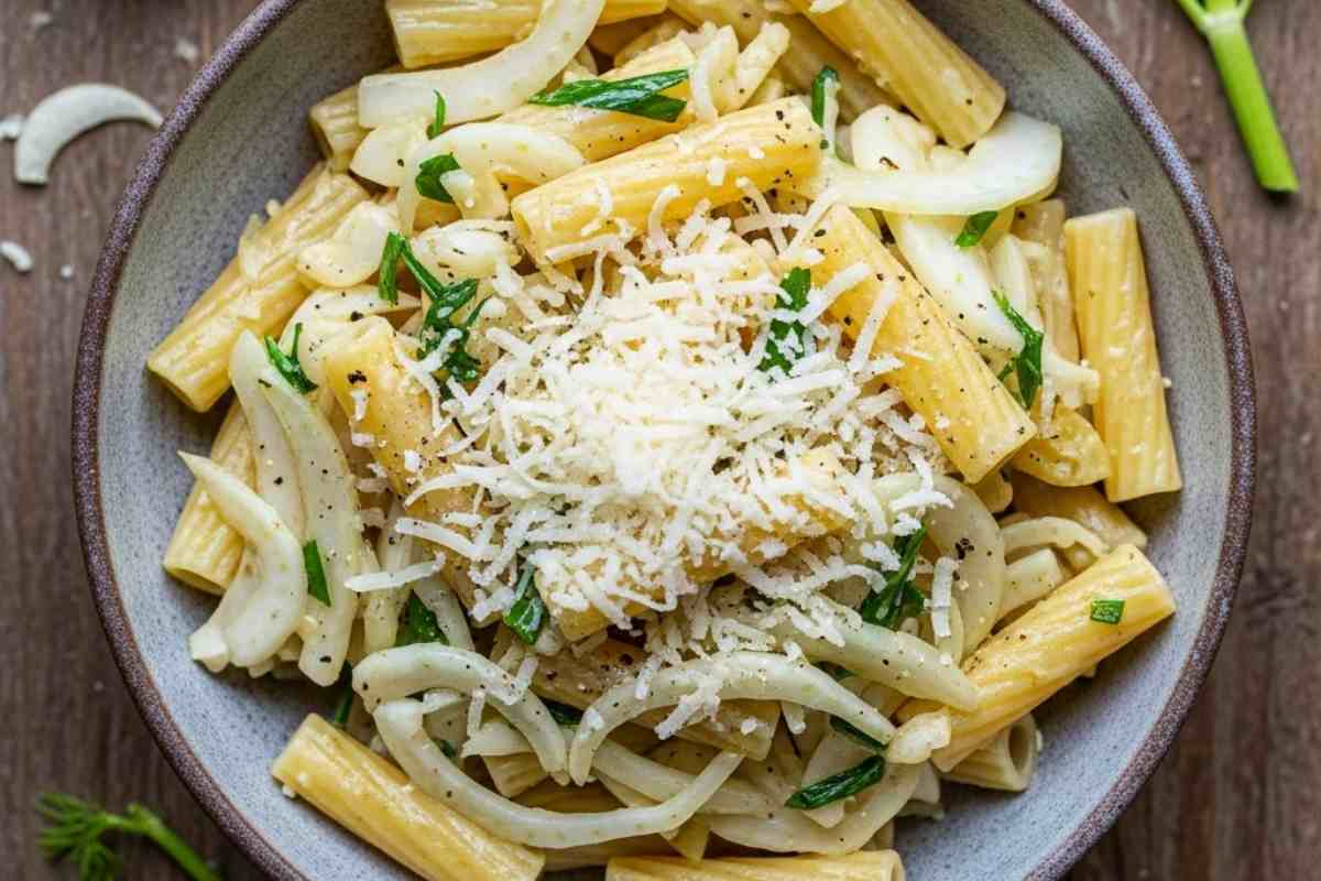 piatto di pasta con finocchi