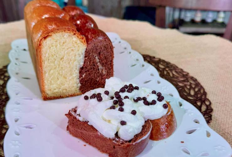 brioche panna e cioccolato