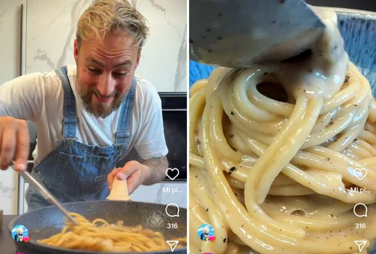 Federico Fusca fa la cacio e pepe