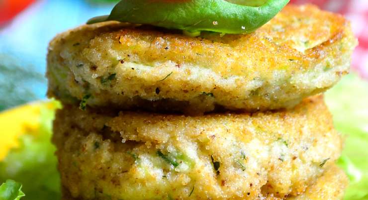 cotolette di zucchine impilate