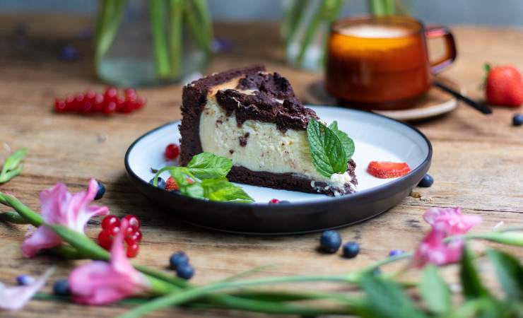crostata fredda menta e cioccolato