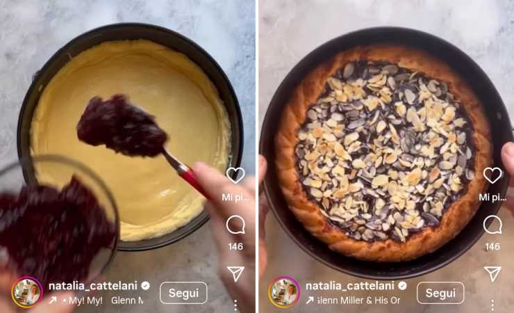 crostata alle ciliegie e mandorle