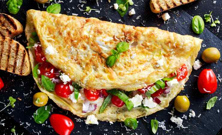 frittata cipollotto e pomodori