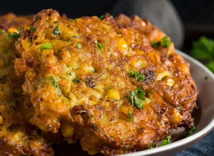 frittella di patate e carciofi dorata