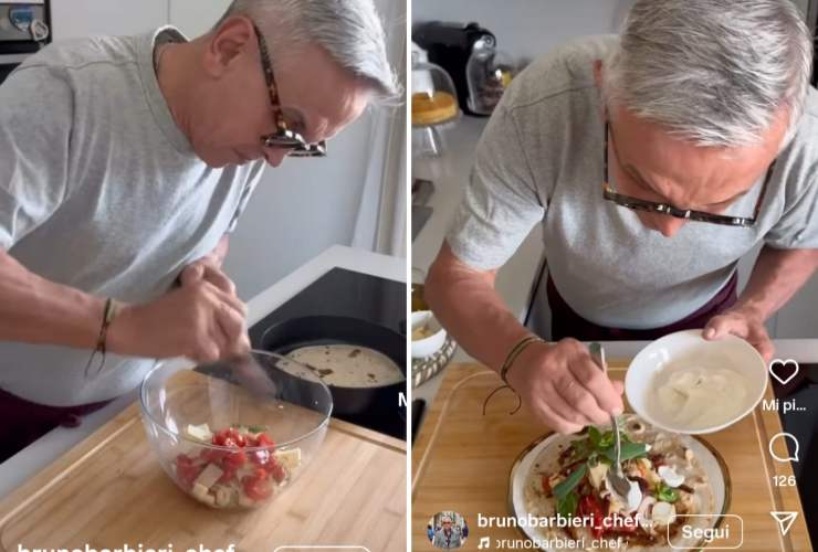 Bruno Barbieri prepara insalata