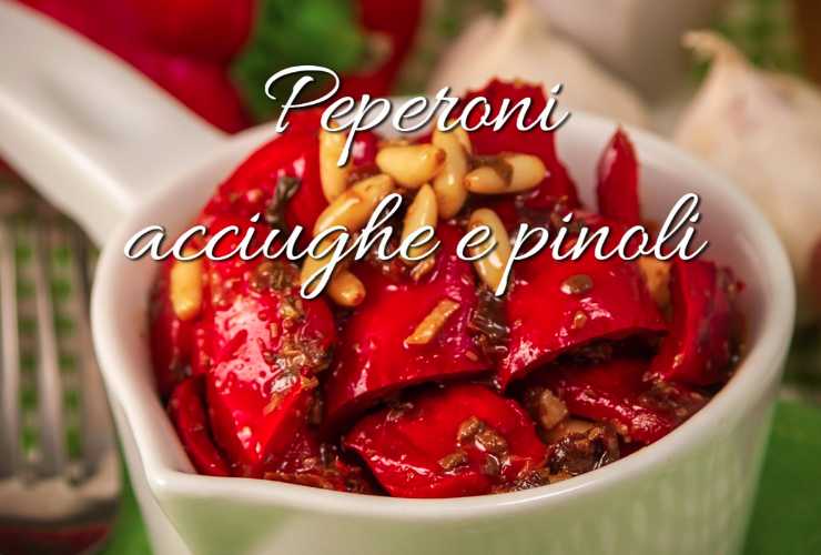 peperoni pinoli e acciughe