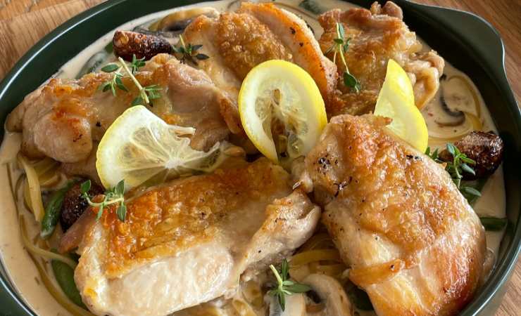 pollo al latte con limone