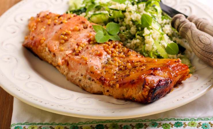 salmone e riso