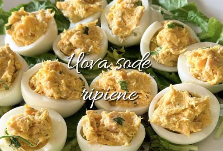 uova sode ripiene con tonno