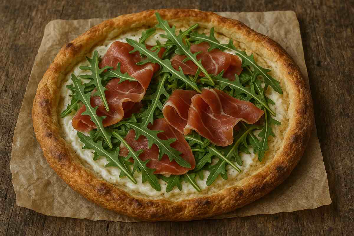sfogliata prosciutto crudo, rucola e stracchino