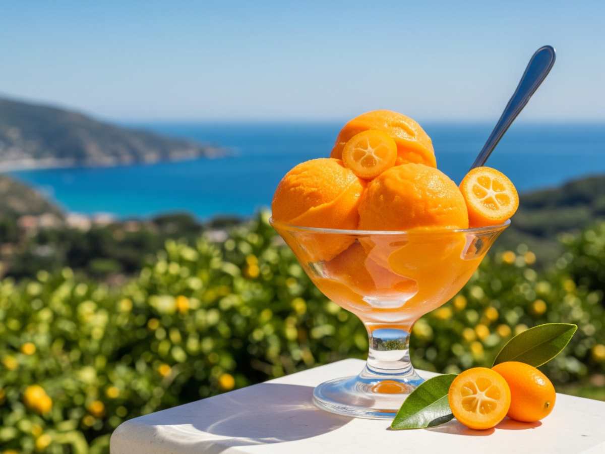 Sorbetto ai mandarini cinesi, qui parliamo di arte golosa: si fa solo con un frullatore