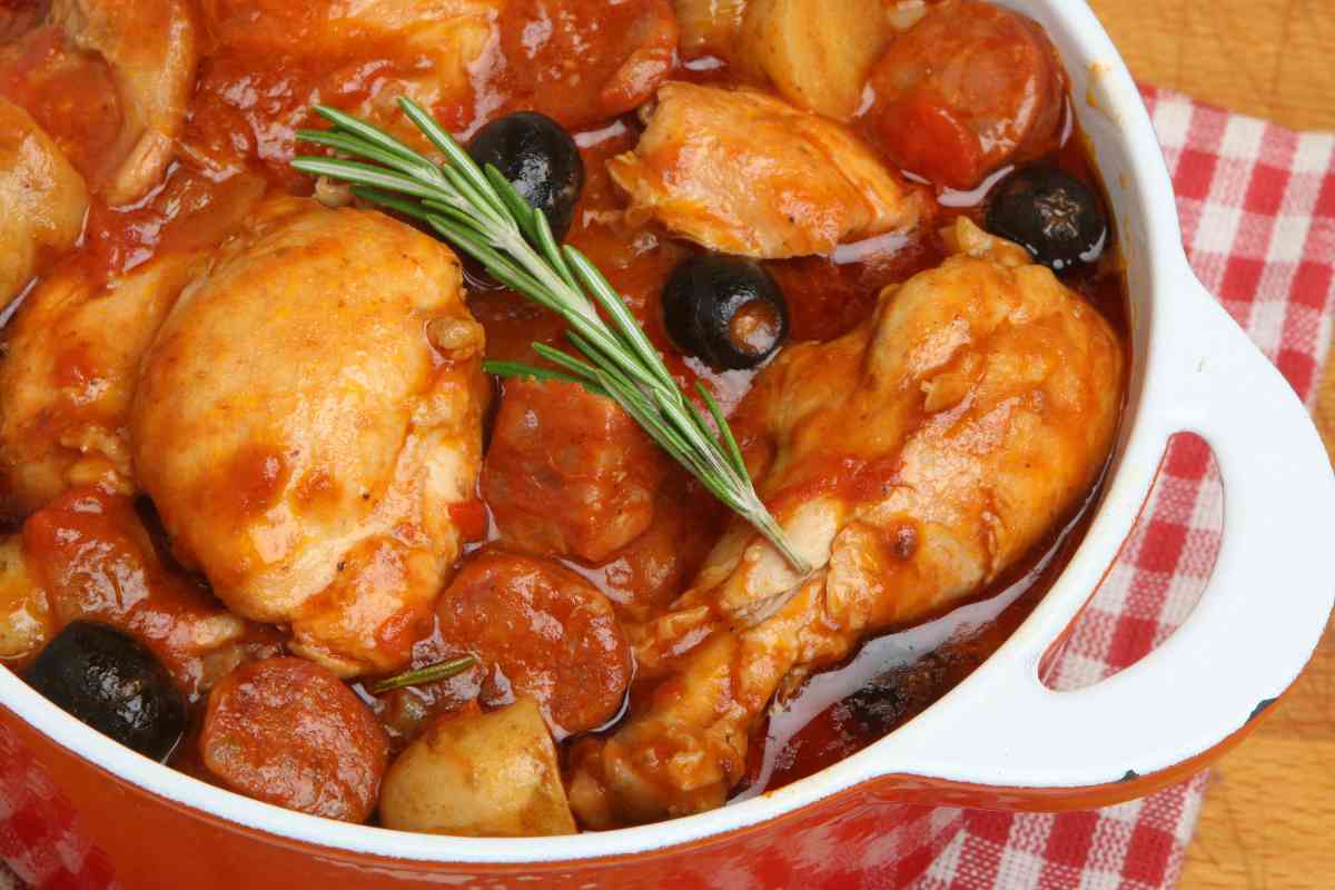 spezzatino di pollo con olive