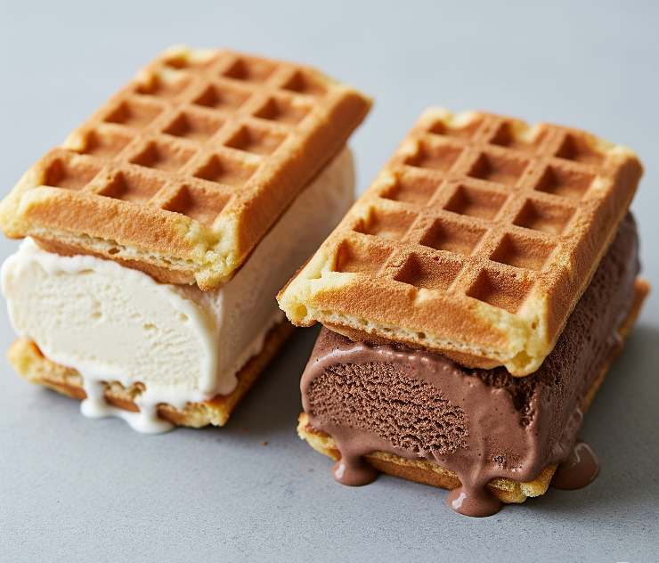 biscotti gelato con waffels