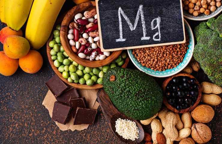Diversi alimenti ricchi di magnesio