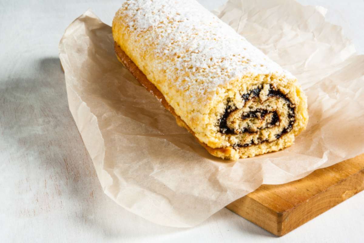 Rotolo di pasta frolla ripieno