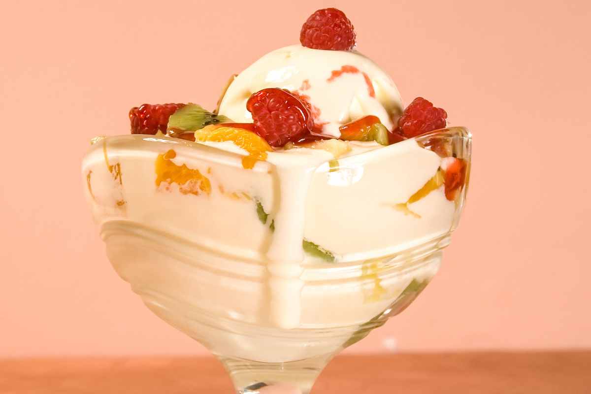 coppa con gelato vegan