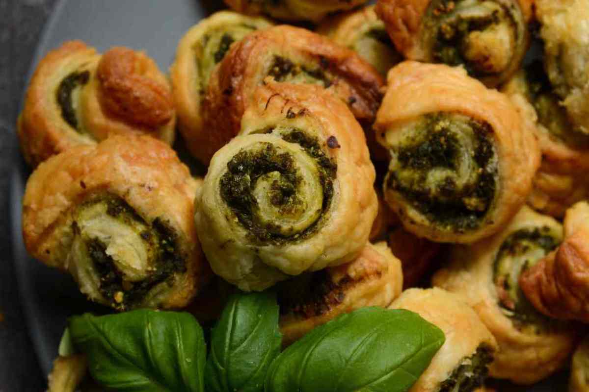 Gli involtini a forma di girella della ricetta