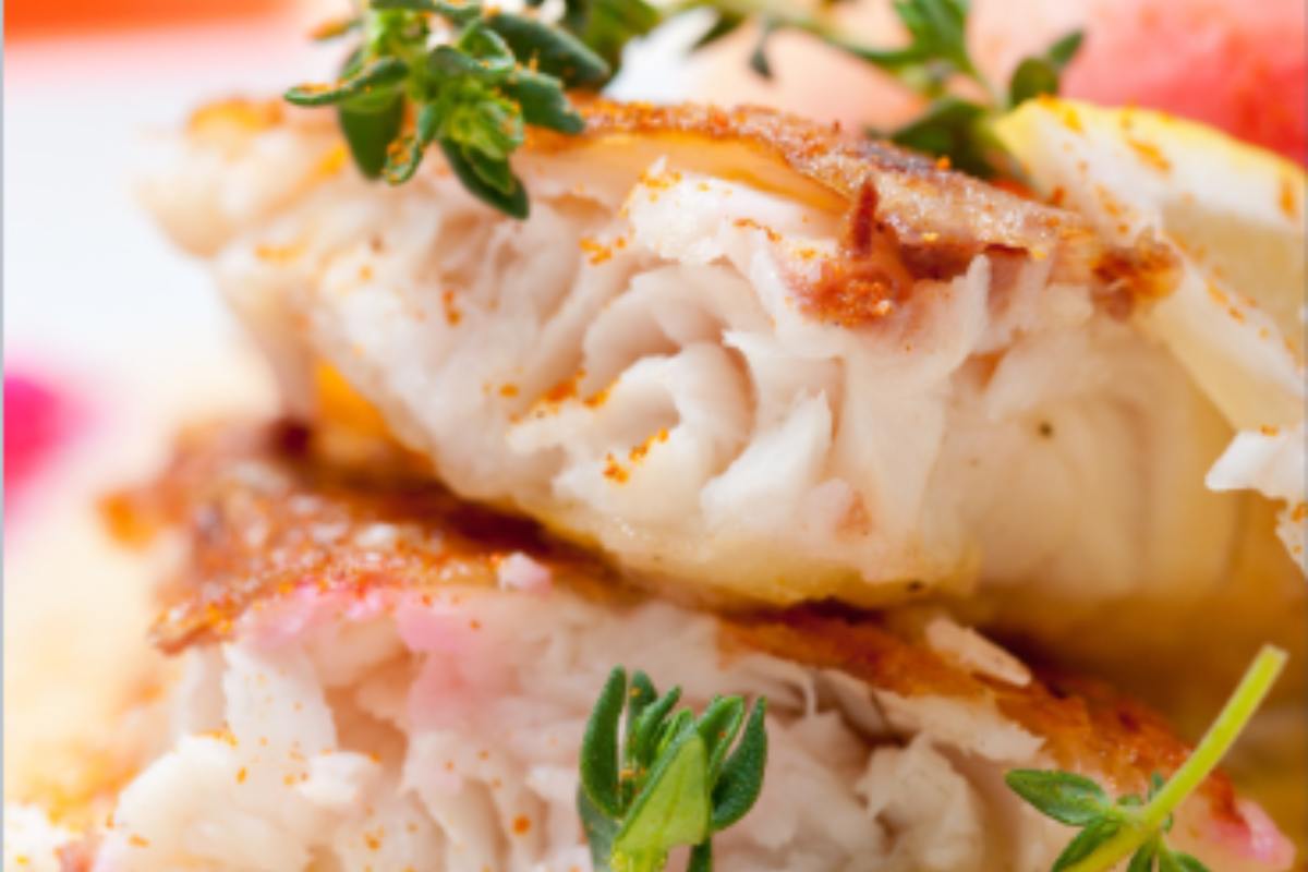 Filetti di pesce in primo piano
