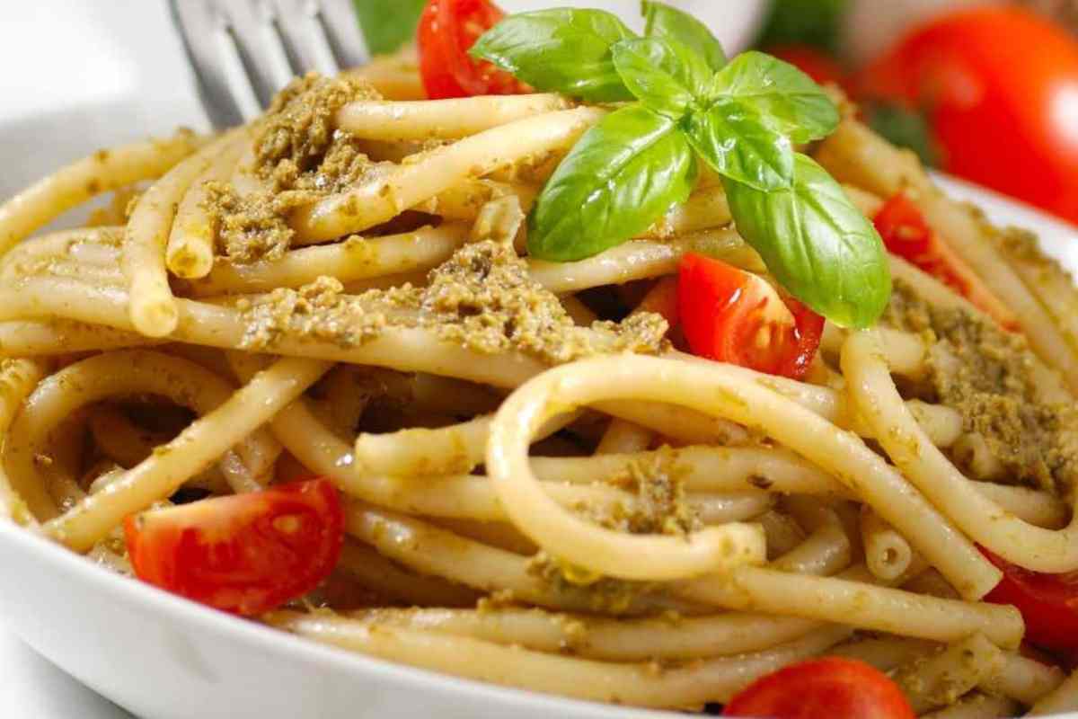 Un piatto di pasta alla Portofino