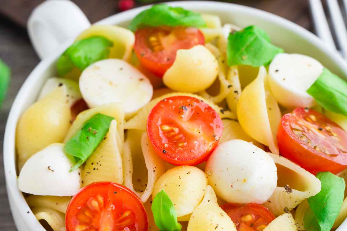 La pasta fresca servita in tavola