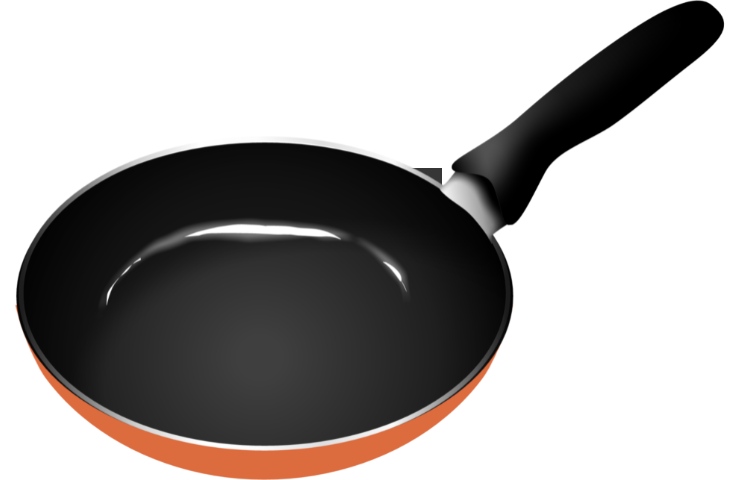 Una padella in teflon