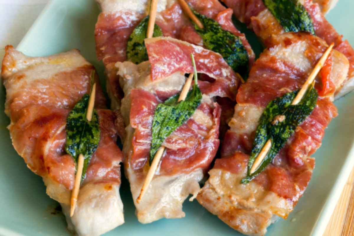 Saltimbocca di vitello con prosciutto crudo e salvia