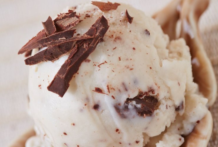 Gelato al cioccolato e ricotta