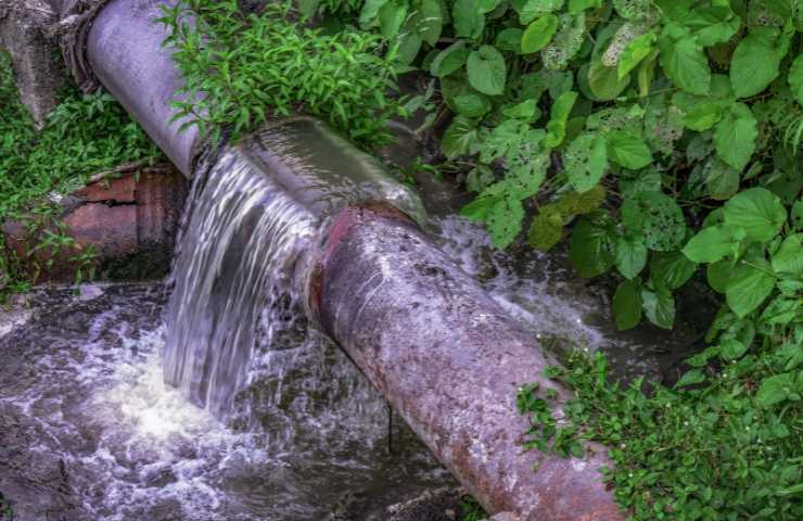 Una fonte di acqua
