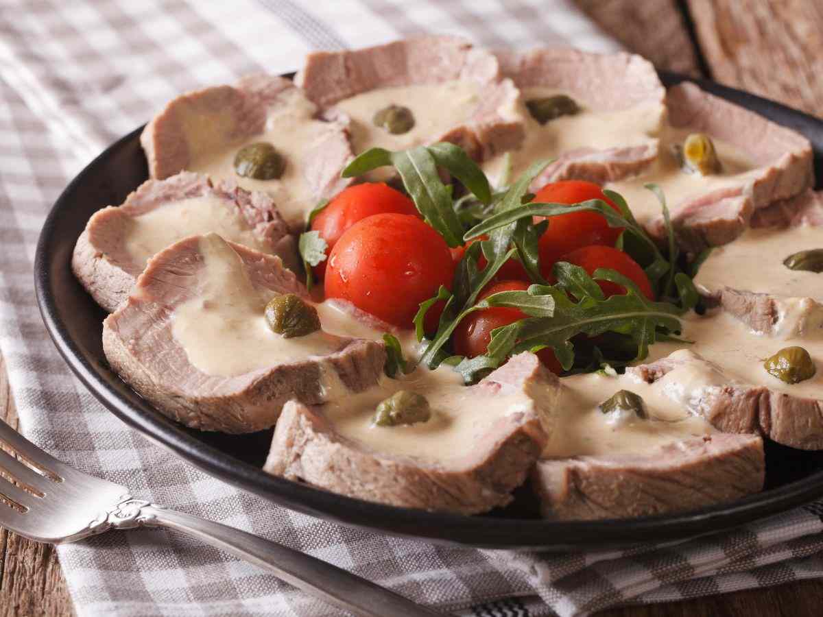 arrosto con salsa e capperi